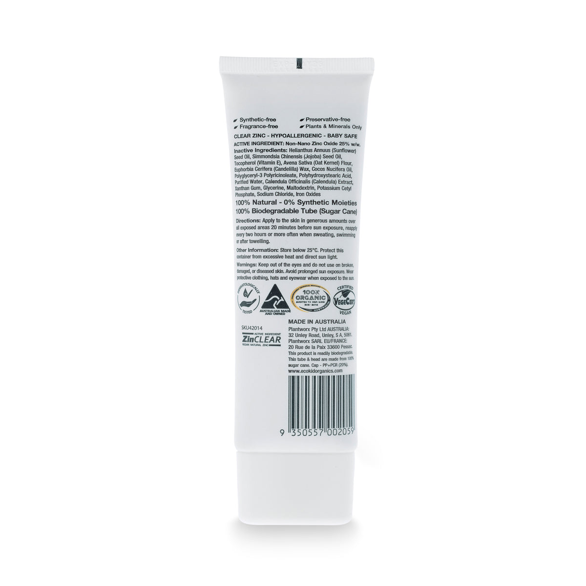 eco.bub Certified Organic & Vegan Sunscreen SPF50