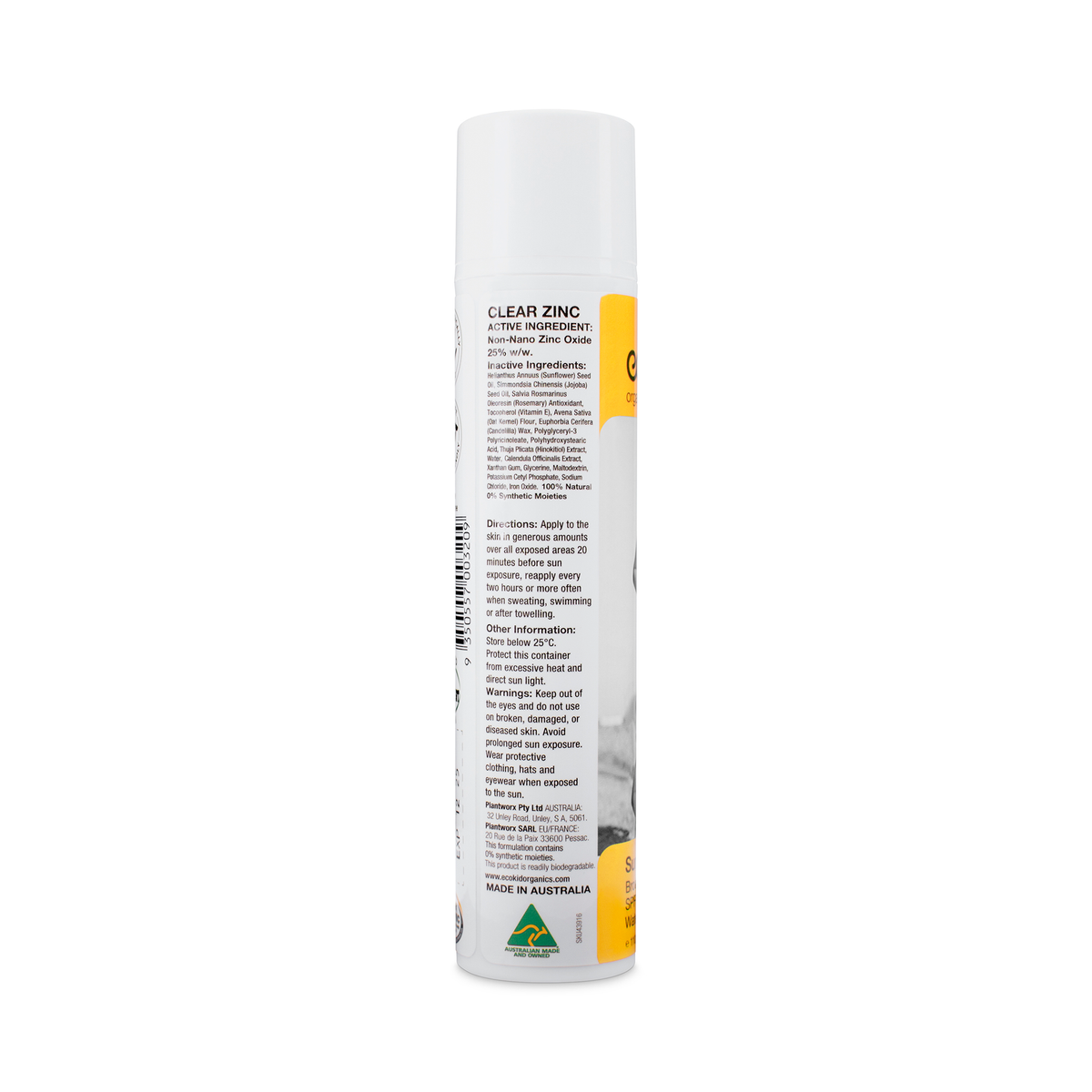 eco.kid SPF 50 Waterproof Certified Organic & Vegan Sunscreen